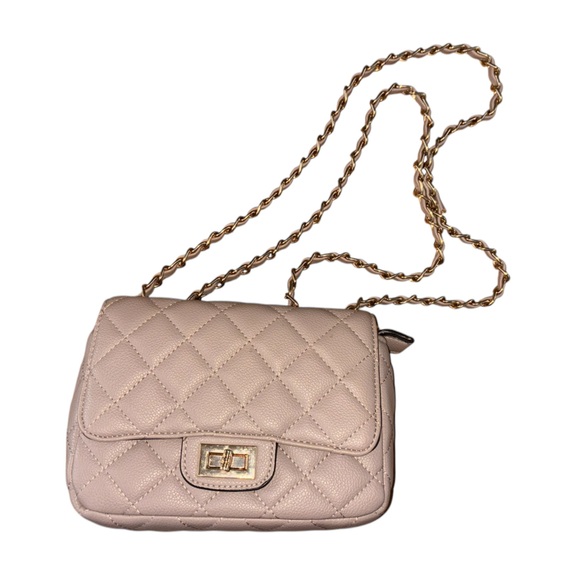 Taupe Purse with Chain - Picture 1 of 8